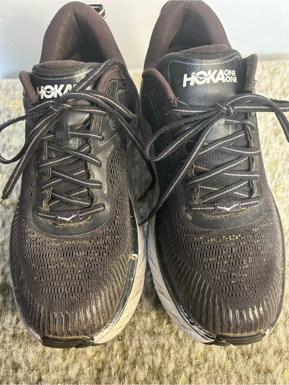 HOKA Black Mens Sneakers Size 10.5